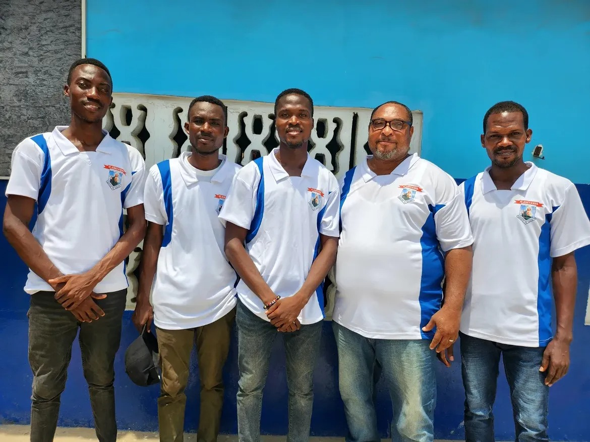 St. Jude's teaching staff outside the school